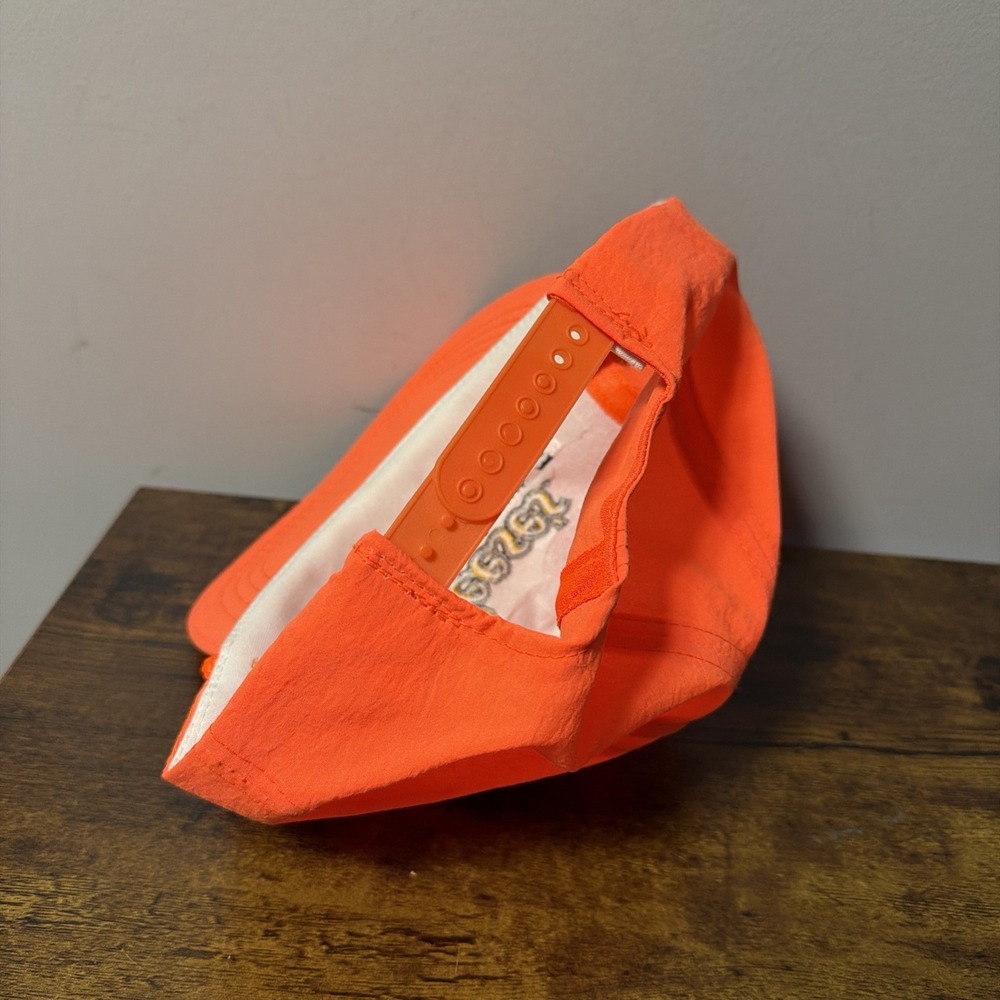 VTG 90s Reese's Racing NASCAR Snapback Hat ORANGE Rope Bill, SIGNED Mark Martin - Picture 5 of 6